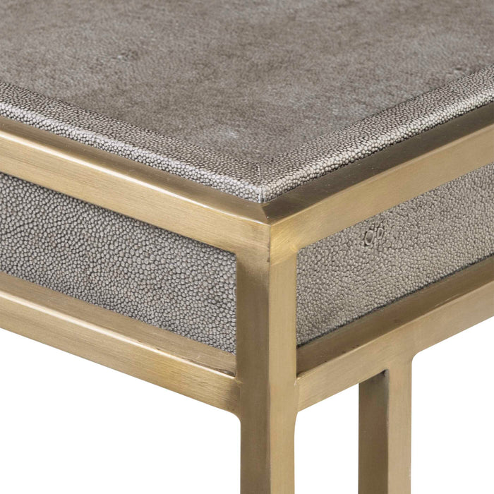 Cardew Console Table Brushed Brass-Furniture-Uttermost-Lighting Design Store