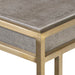 Cardew Console Table Brushed Brass-Furniture-Uttermost-Lighting Design Store