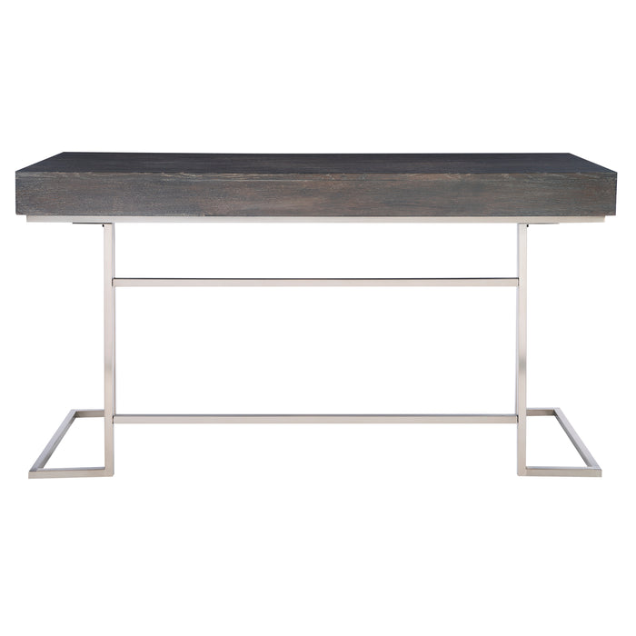 Claude Desk Smoke Gray-Furniture-Uttermost-Lighting Design Store