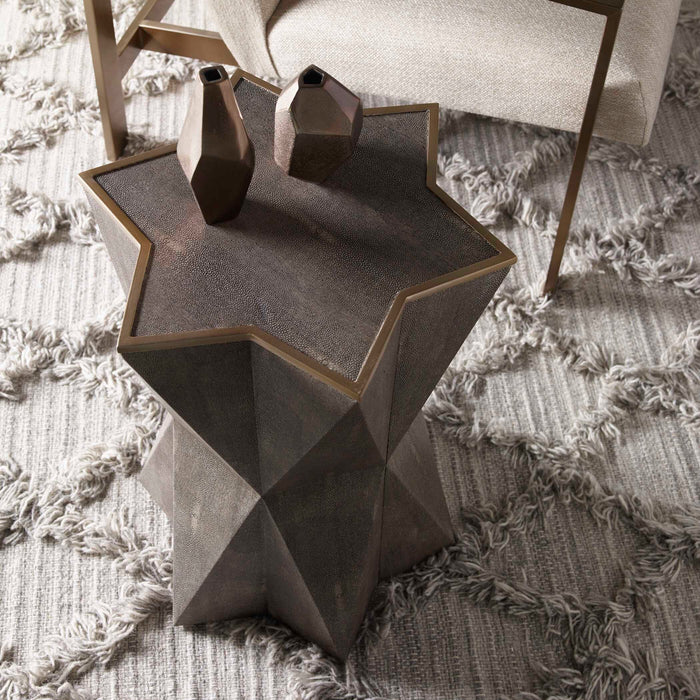 Capella Accent Table Charcoal Gray-Furniture-Uttermost-Lighting Design Store