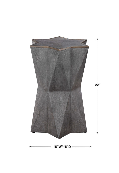 Capella Accent Table Charcoal Gray-Furniture-Uttermost-Lighting Design Store