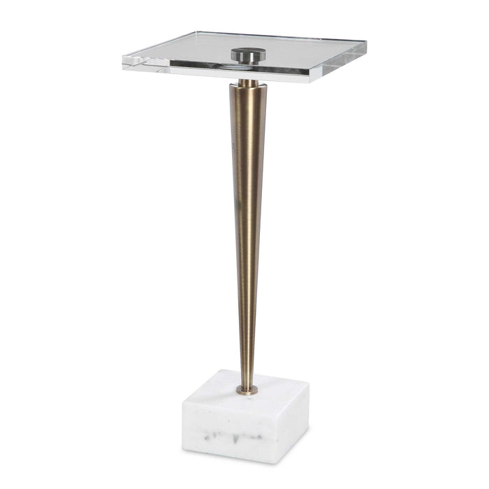 Campeiro Drink Table Stainless Steel-Furniture-Uttermost-Lighting Design Store