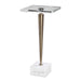 Campeiro Drink Table Stainless Steel-Furniture-Uttermost-Lighting Design Store