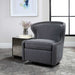 Biscay Chair Dark Charcoal Gray-Furniture-Uttermost-Lighting Design Store