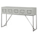 Abaya Console Table Soft White With Light Gray-Furniture-Uttermost-Lighting Design Store