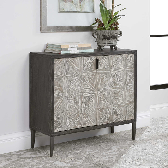 Laurentia Two Door Accent Cabinet Light Gray-Furniture-Uttermost-Lighting Design Store