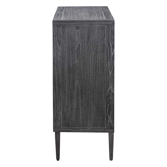 Laurentia Two Door Accent Cabinet Light Gray-Furniture-Uttermost-Lighting Design Store