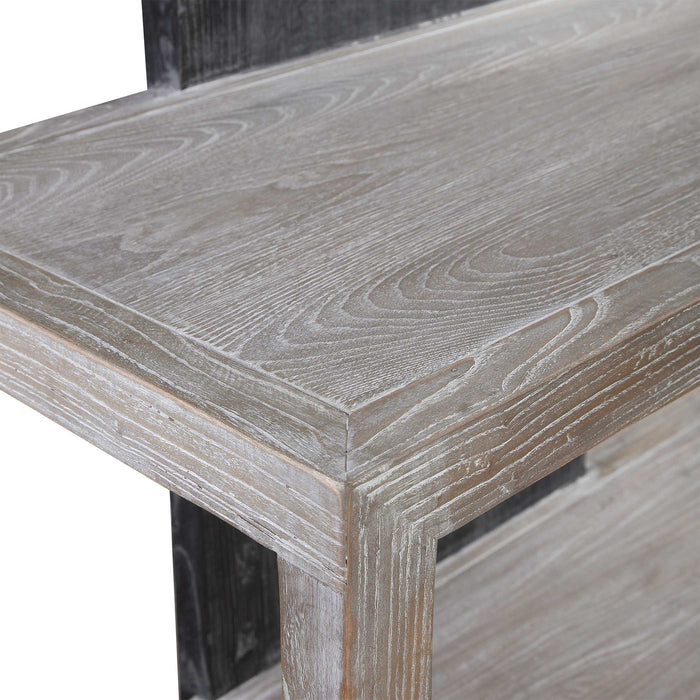 Nicasia Etagere Light Gray-Furniture-Uttermost-Lighting Design Store