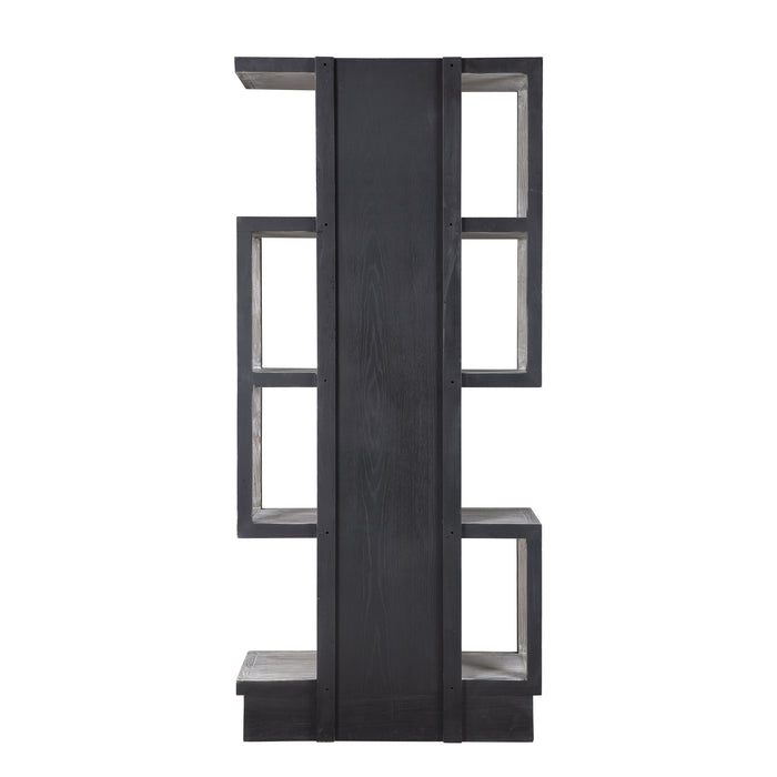 Nicasia Etagere Light Gray-Furniture-Uttermost-Lighting Design Store