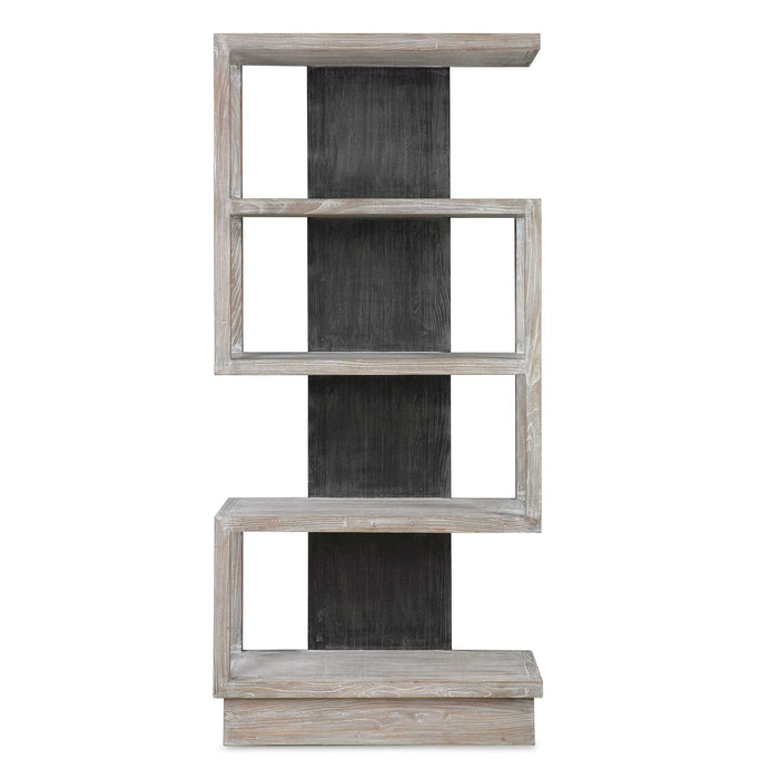 Nicasia Etagere Light Gray-Furniture-Uttermost-Lighting Design Store