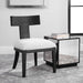 Idris Chair Brushed And Rubbed In A Charcoal Black Stain-Furniture-Uttermost-Lighting Design Store