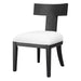 Idris Chair Brushed And Rubbed In A Charcoal Black Stain-Furniture-Uttermost-Lighting Design Store