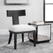 Idris Chair Brushed And Rubbed In A Charcoal Black Stain-Furniture-Uttermost-Lighting Design Store
