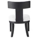 Idris Chair Brushed And Rubbed In A Charcoal Black Stain-Furniture-Uttermost-Lighting Design Store