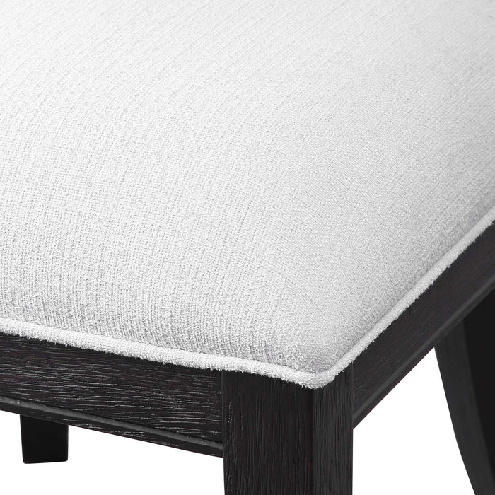 Idris Chair Brushed And Rubbed In A Charcoal Black Stain-Furniture-Uttermost-Lighting Design Store