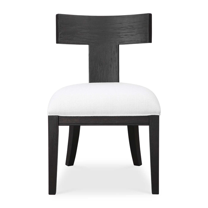 Idris Chair Brushed And Rubbed In A Charcoal Black Stain-Furniture-Uttermost-Lighting Design Store