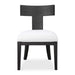 Idris Chair Brushed And Rubbed In A Charcoal Black Stain-Furniture-Uttermost-Lighting Design Store