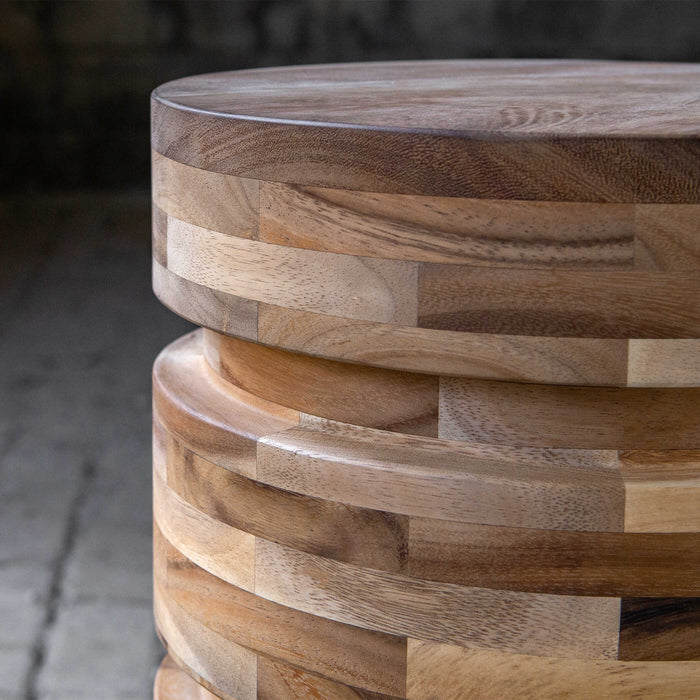 Boone Drink Table Solid Acacia Wood-Furniture-Uttermost-Lighting Design Store