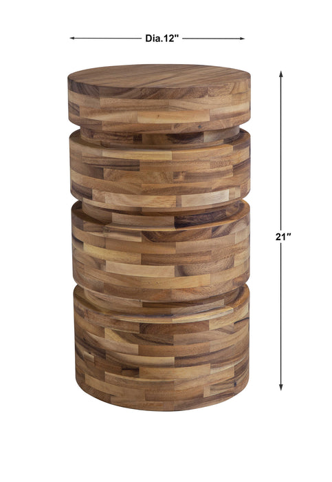 Boone Drink Table Solid Acacia Wood-Furniture-Uttermost-Lighting Design Store