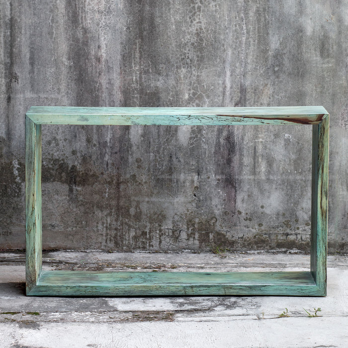 Teo Console Table Blue-green-Furniture-Uttermost-Lighting Design Store