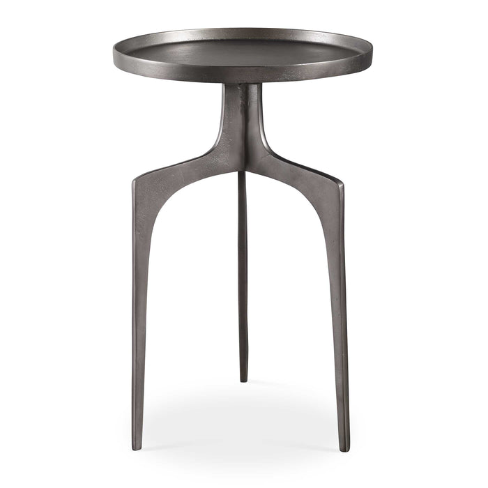 Kenna Accent Table Textured Nickel-Furniture-Uttermost-Lighting Design Store
