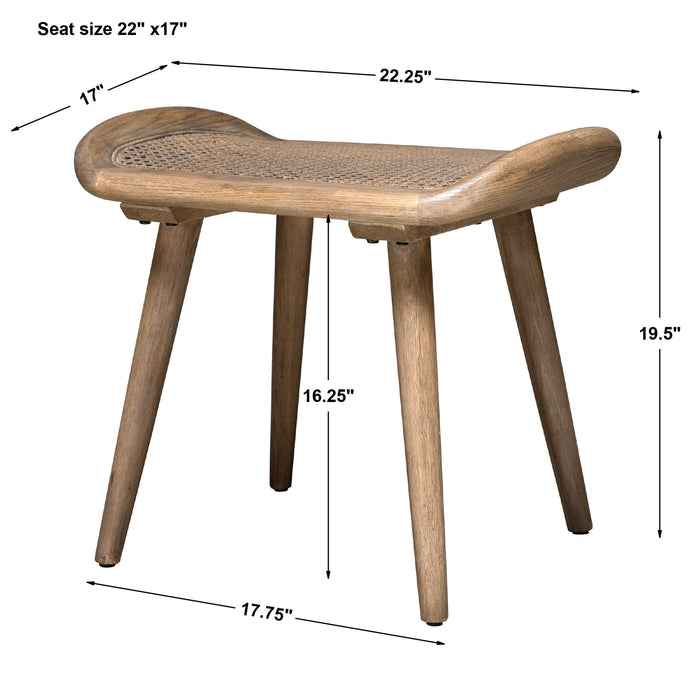 Arne Bench Dry Oak-Furniture-Uttermost-Lighting Design Store