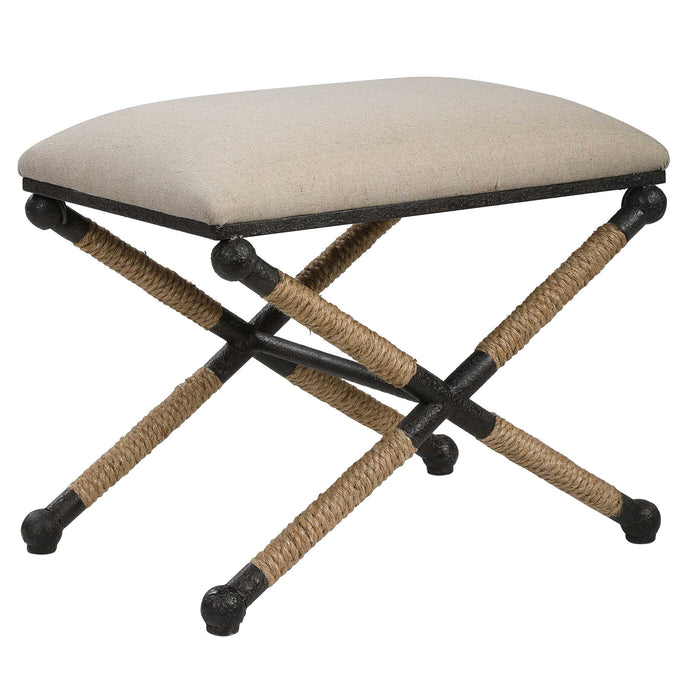 Firth Bench Rustic Iron-Furniture-Uttermost-Lighting Design Store