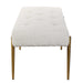 Olivier Bench White-Furniture-Uttermost-Lighting Design Store