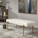 Olivier Bench White-Furniture-Uttermost-Lighting Design Store