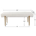 Olivier Bench White-Furniture-Uttermost-Lighting Design Store