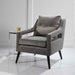 O'Brien Armchair Matte Black-Furniture-Uttermost-Lighting Design Store