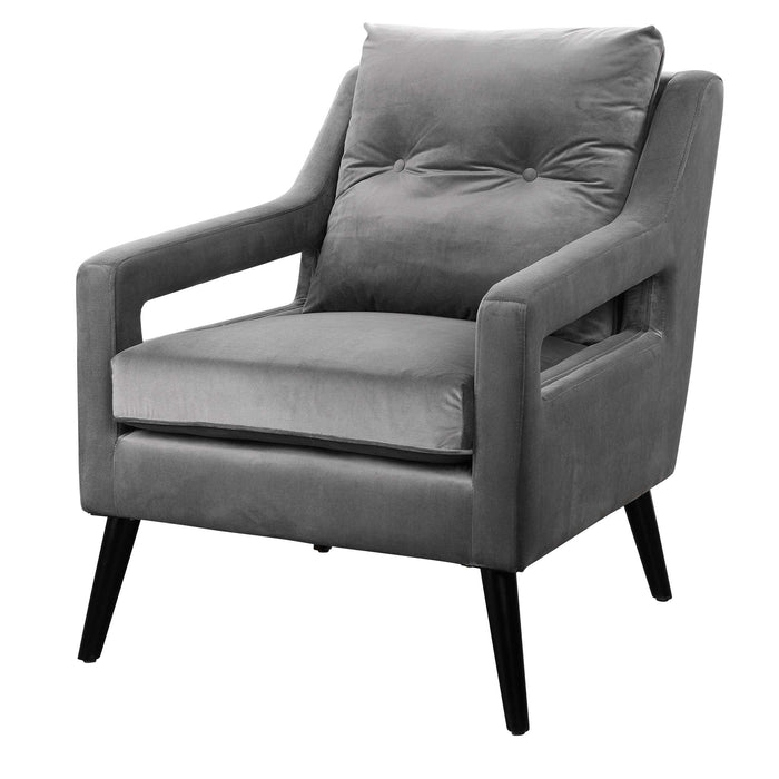 O'Brien Armchair Matte Black-Furniture-Uttermost-Lighting Design Store