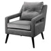 O'Brien Armchair Matte Black-Furniture-Uttermost-Lighting Design Store