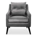 O'Brien Armchair Matte Black-Furniture-Uttermost-Lighting Design Store