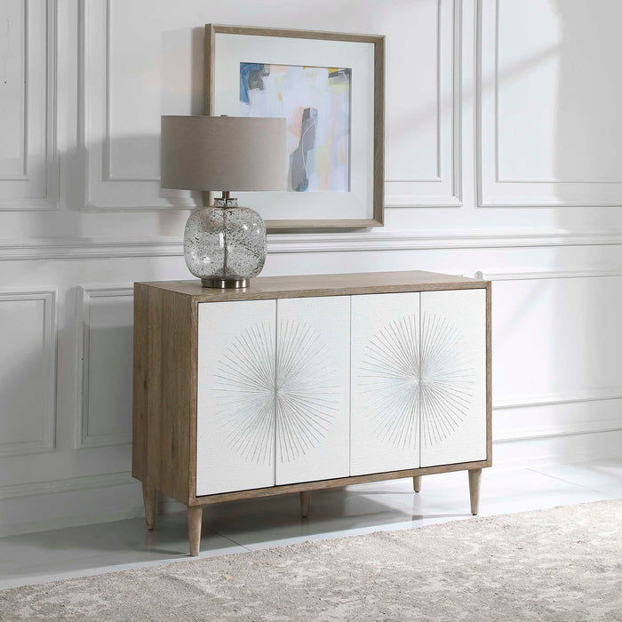 Dani Cabinet Matte White-Furniture-Uttermost-Lighting Design Store