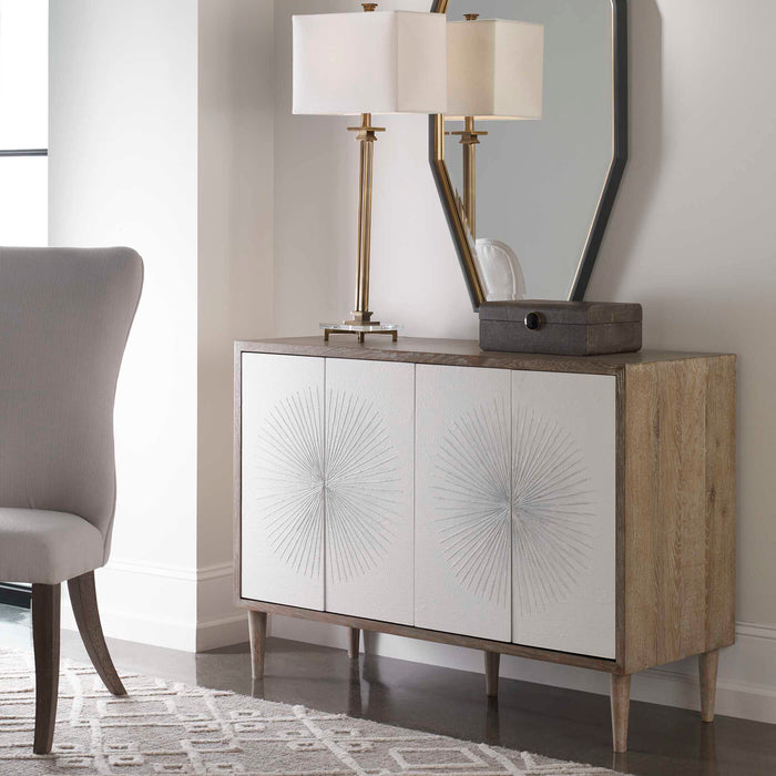 Dani Cabinet Matte White-Furniture-Uttermost-Lighting Design Store