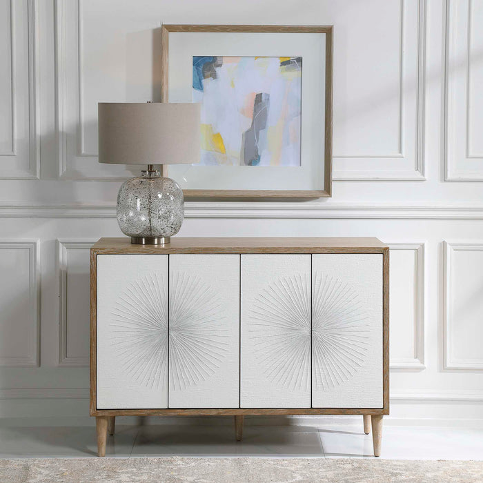 Dani Cabinet Matte White-Furniture-Uttermost-Lighting Design Store