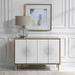 Dani Cabinet Matte White-Furniture-Uttermost-Lighting Design Store