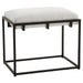 Paradox Bench Matte Black Iron-Furniture-Uttermost-Lighting Design Store