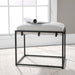 Paradox Bench Matte Black Iron-Furniture-Uttermost-Lighting Design Store