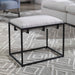 Paradox Bench Matte Black Iron-Furniture-Uttermost-Lighting Design Store