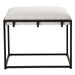 Paradox Bench Matte Black Iron-Furniture-Uttermost-Lighting Design Store