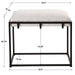 Paradox Bench Matte Black Iron-Furniture-Uttermost-Lighting Design Store