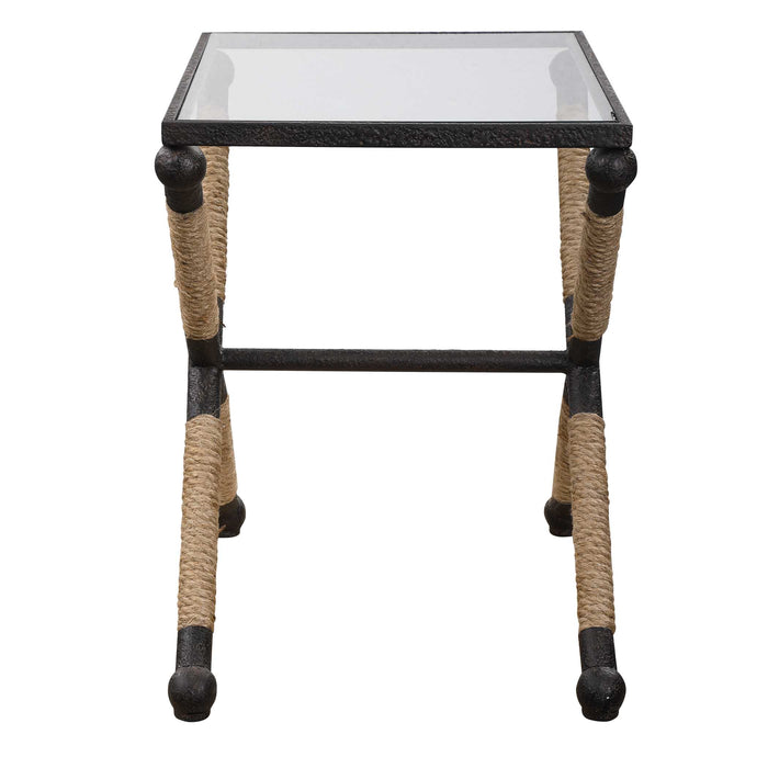Braddock Accent Table Rustic Iron-Furniture-Uttermost-Lighting Design Store