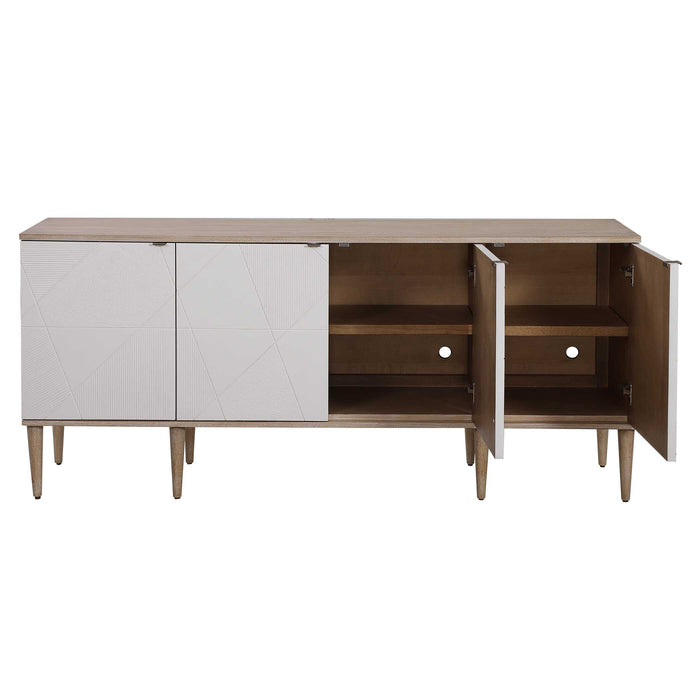 Tightrope Sideboard Cabinet Natural Oak-Furniture-Uttermost-Lighting Design Store
