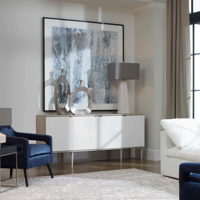 Tightrope Sideboard Cabinet Natural Oak-Furniture-Uttermost-Lighting Design Store