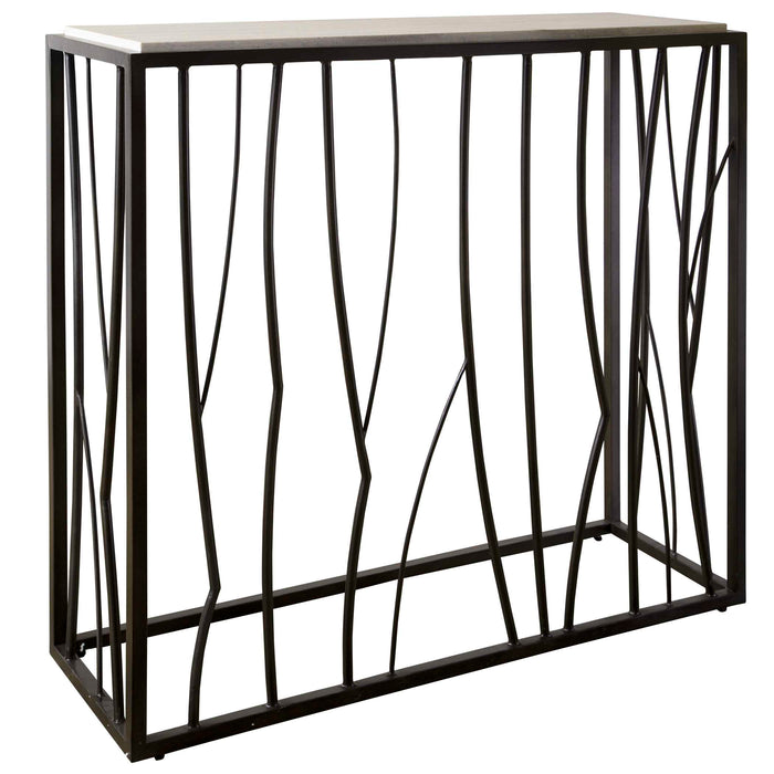 Reed Console Table Dark Iron-Furniture-Uttermost-Lighting Design Store