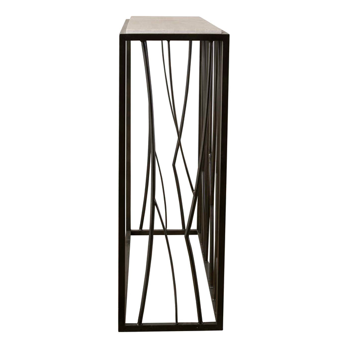 Reed Console Table Dark Iron-Furniture-Uttermost-Lighting Design Store