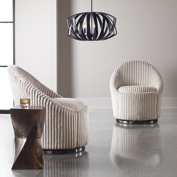 Crue Chair Stainless Steel-Furniture-Uttermost-Lighting Design Store