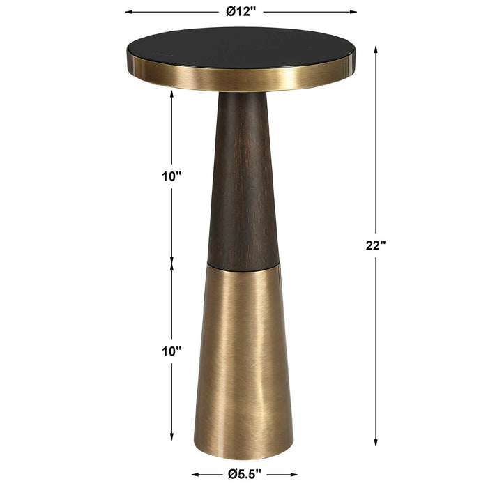 Fortier Accent Table Dark Espresso-Furniture-Uttermost-Lighting Design Store